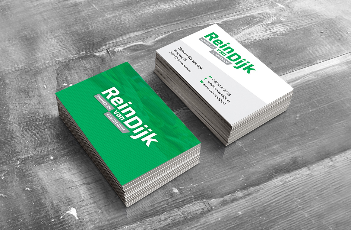 Rein van dijk: website, logo en visitekaartjes brainstorm